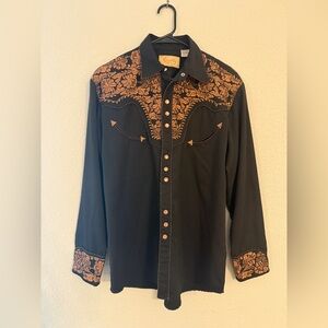 Scully Legends Gunfighter Western Shirt Small